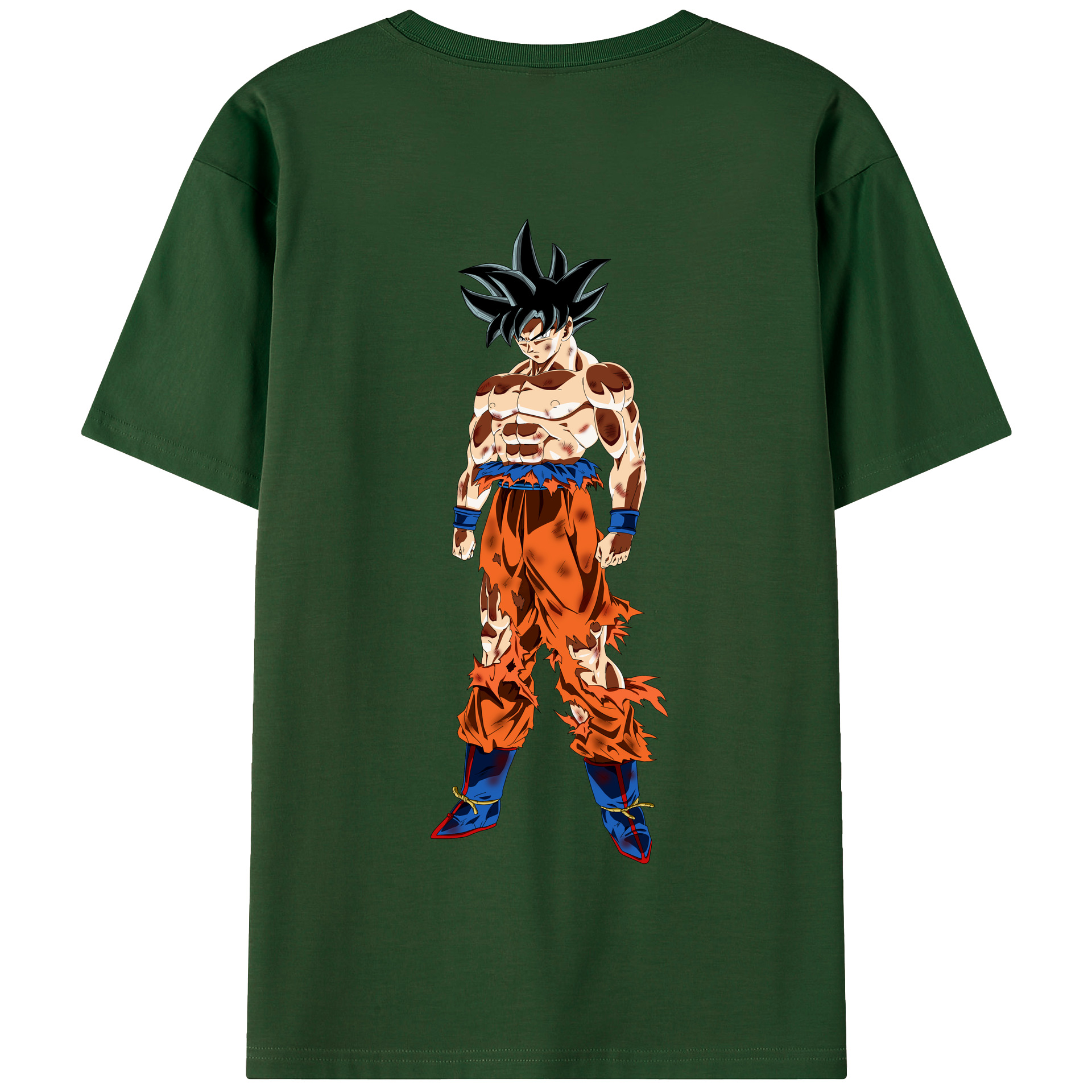 （画像用） ドラゴンボール 孫悟空（そん ごくう）Son Goku カカロット DRAGON BALL Kakarotto 綿100％半袖Tシャツ（背面プリント）